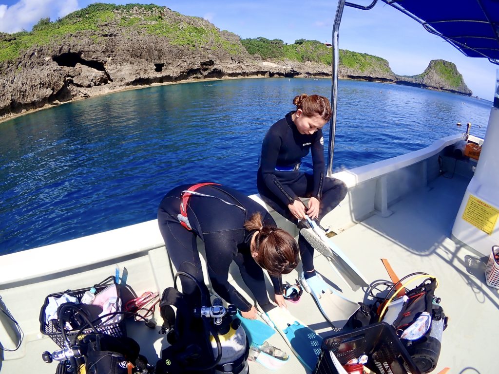 PADIアドバンスライセンス講習 恩納村