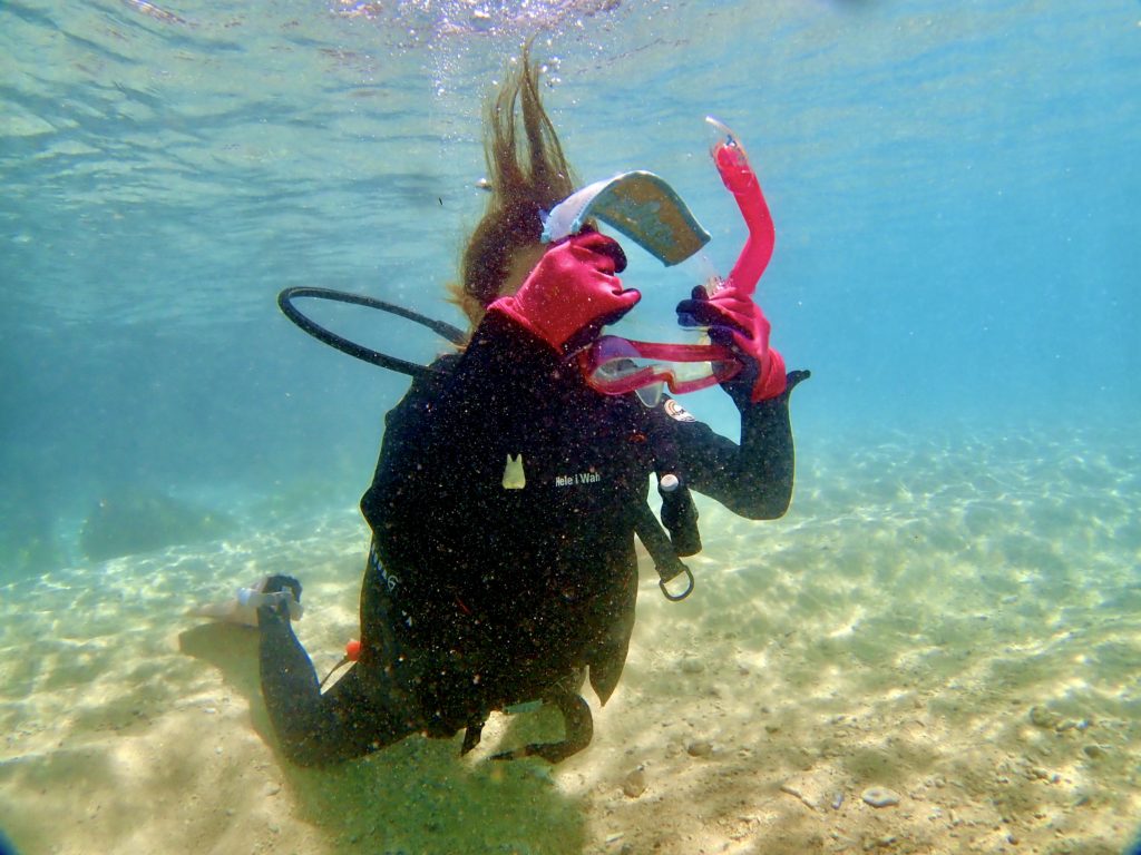 マスク脱着 ダイビングライセンスコース