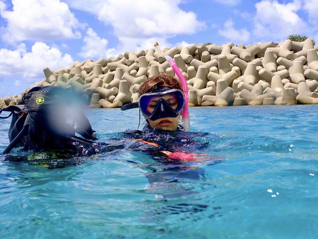 器材脱着 オープンウォーターダイバー講習