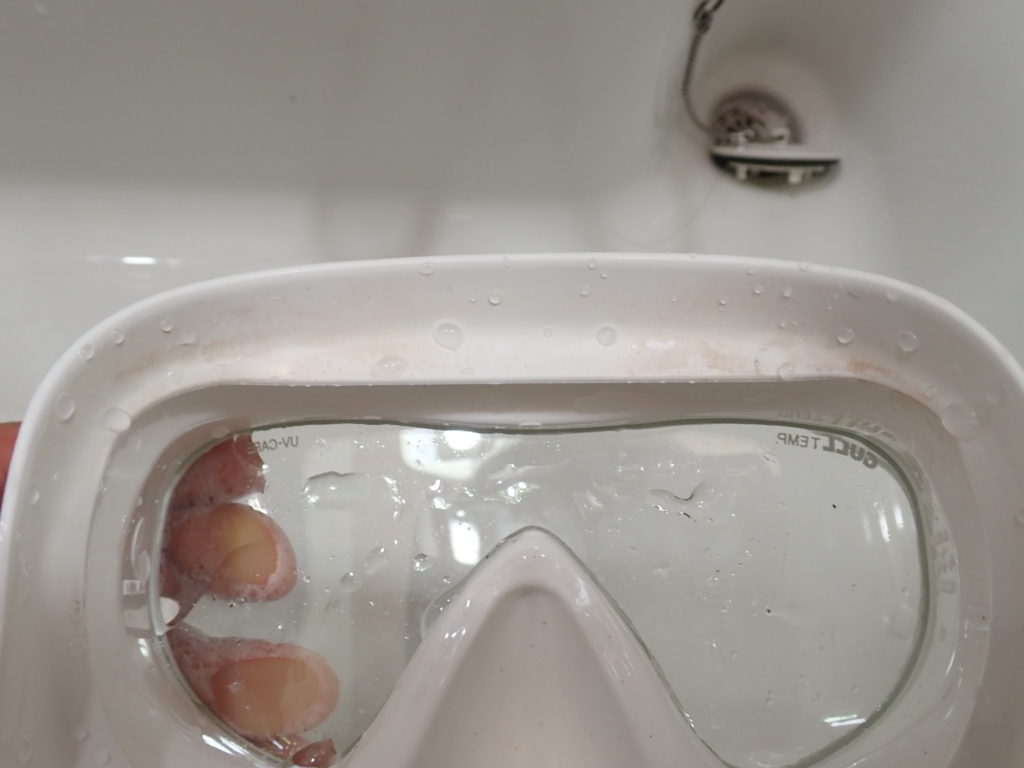 ダイビングマスク お手入れ