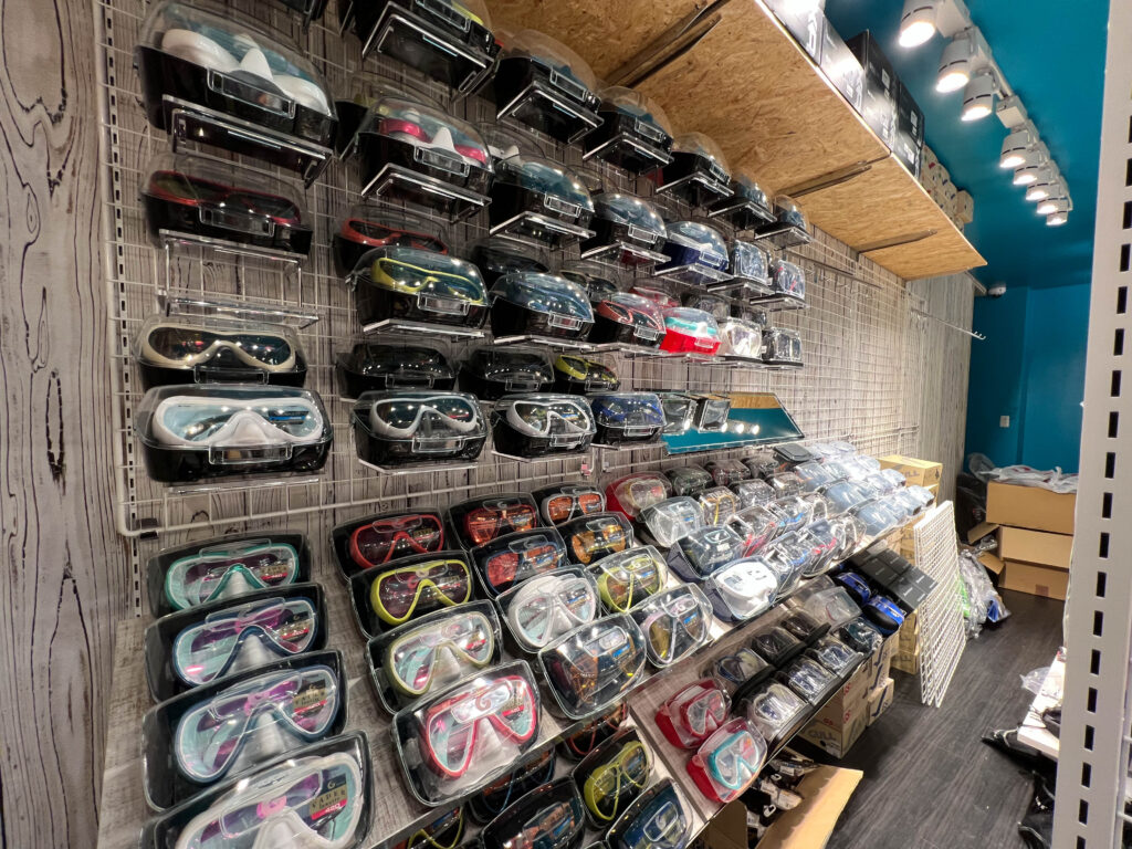 恩納村　ダイビング機器